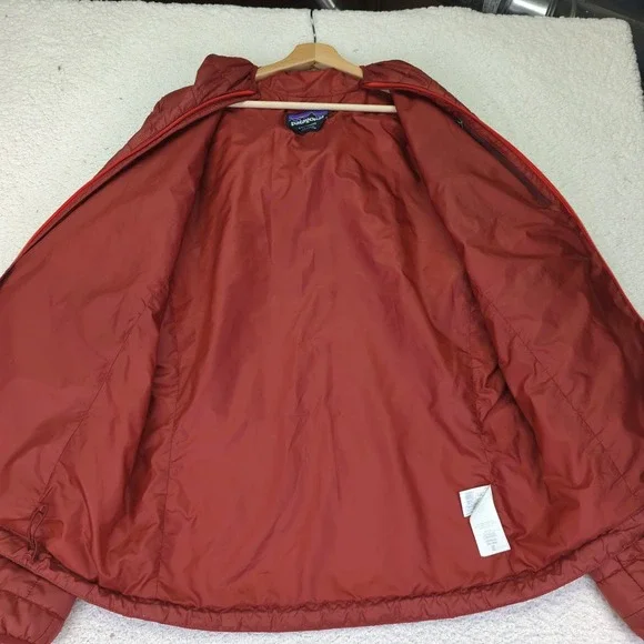 Patagonia Mens Nano Puff Hoody Jacket 84222 Full Zip Quilted Orange Large Hoodie - Picture 7 of 10
